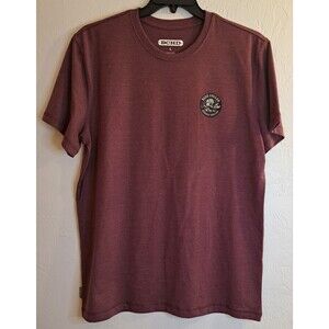 BCHD Men's Maroon Skull Graphic Crew Neck Tee L SS Mechanic Tradesman Work Grit